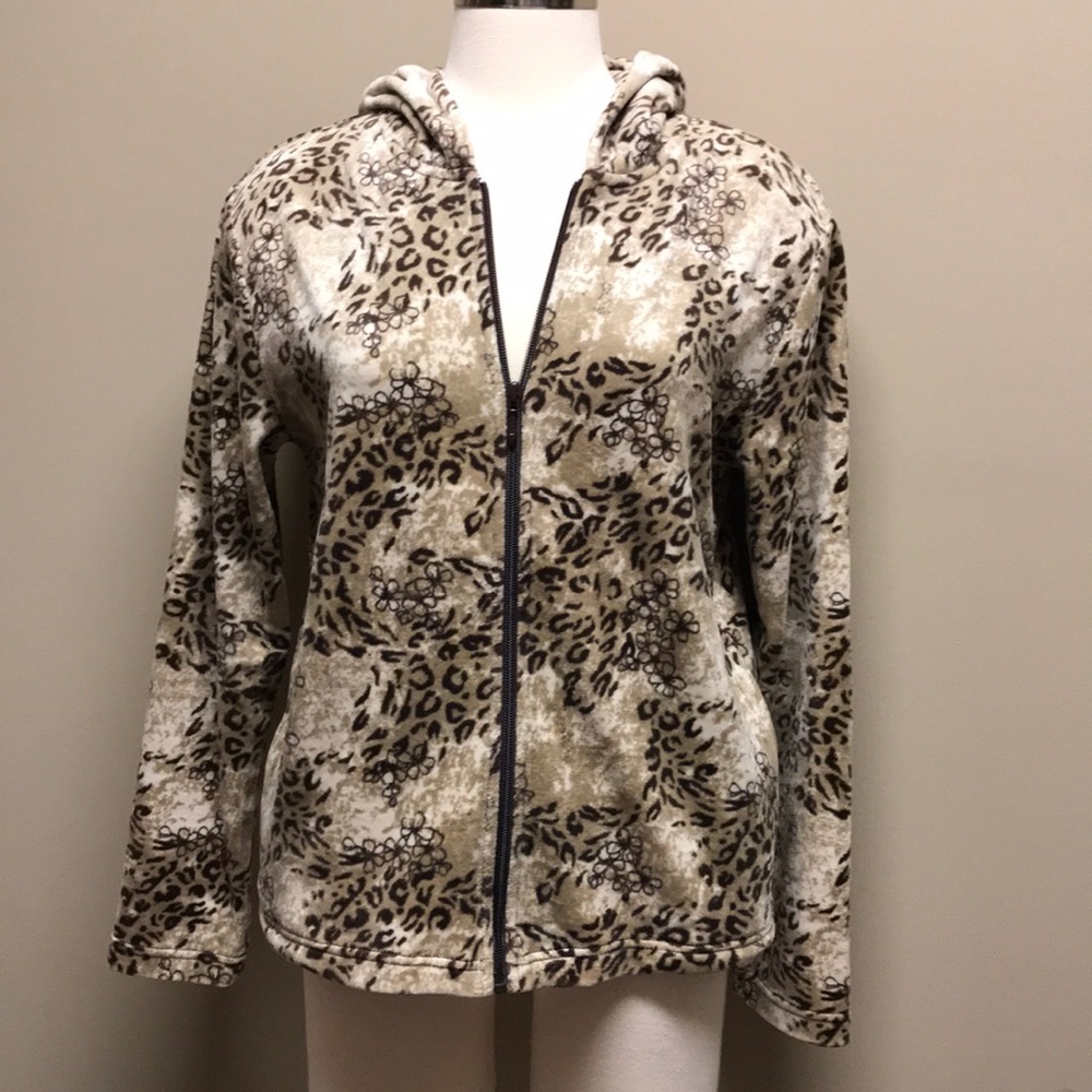 KIM ROGERS VELOUR HOODIE